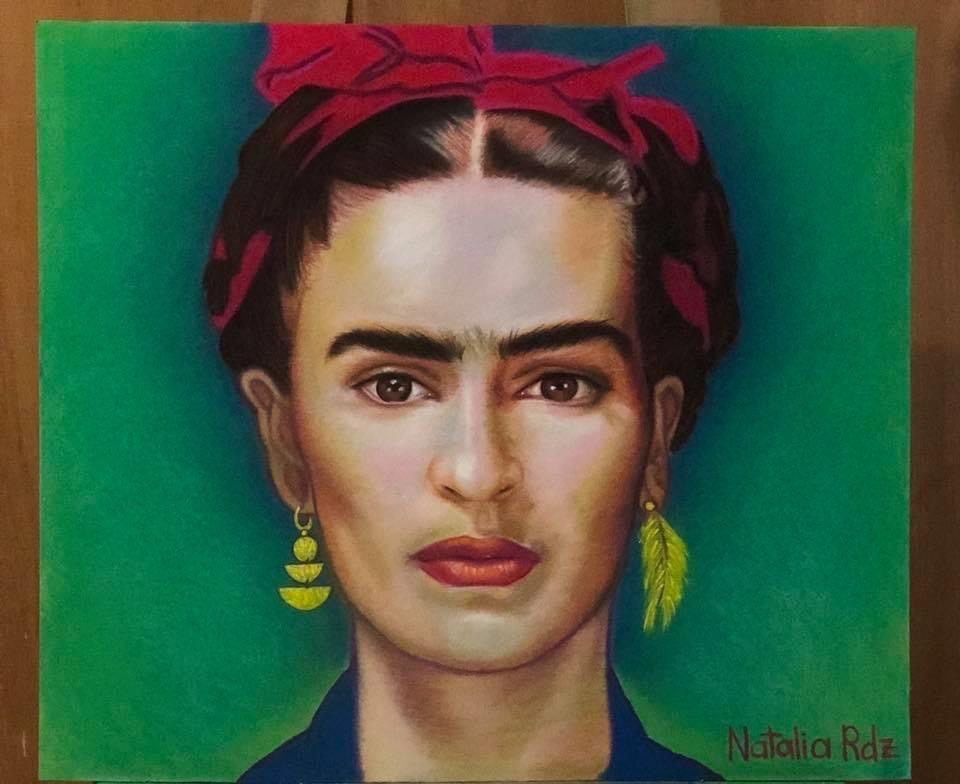 Natalia Rodriguez - Frida Pastel Drawing